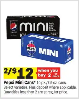 Meijer Pepsi Mini Cans offer