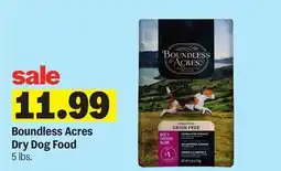 Meijer Boundless Acres Dry Dog Food offer