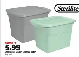 Meijer Sterilite 18 Gallon Storage Tote offer