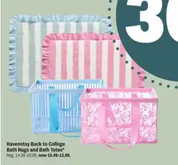 Meijer Havenstay Back to College Bath Rugs and Bath Totes offer