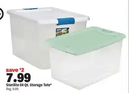 Meijer Sterilite 64 Qt. Storage Tote offer