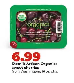 Hy-Vee Stemilt Artisan Organics sweet cherries offer