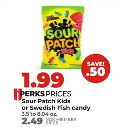 Hy-Vee Sour Patch Kids or Swedish Fish candy offer