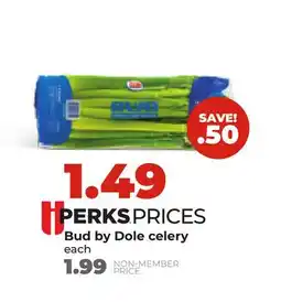 Hy-Vee PERKS PRICES Bud by Dole celery offer