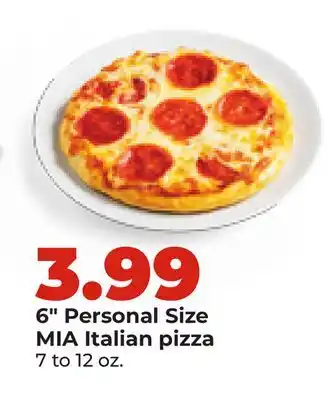 Hy-Vee 6 Personal Size MIA Italian pizza offer