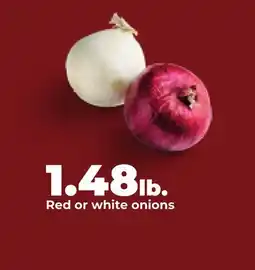 Hy-Vee Red or white onions offer