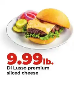 Hy-Vee Di Lusso premium sliced cheese offer