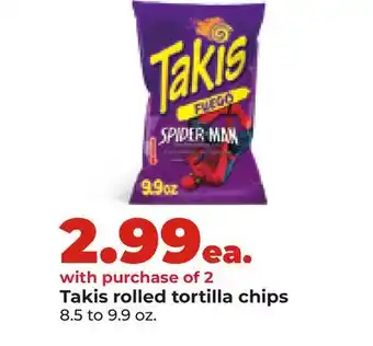 Hy-Vee Takis rolled tortilla chips offer
