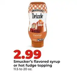 Hy-Vee Smucker's flavored syrup or hot fudge topping offer