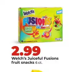 Hy-Vee Welch's Juiceful Fusions fruit snacks offer