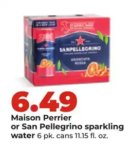 Hy-Vee Maison Perrier or San Pellegrino sparkling water offer