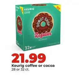 Hy-Vee Keurig coffee or cocoa offer