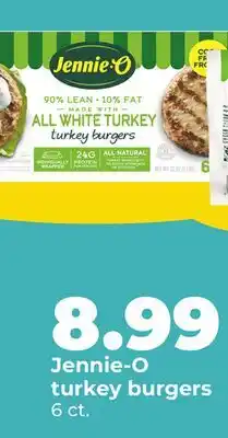 Hy-Vee Jennie-O turkey burgers offer