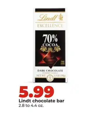 Hy-Vee Lindt chocolate bar offer