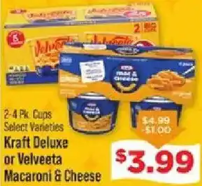 Kraft Deluxe or Velveeta Macaroni & Cheese