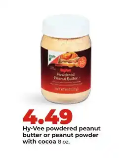 Hy-Vee Hy-Vee powdered peanut butter or peanut powder with cocoa offer