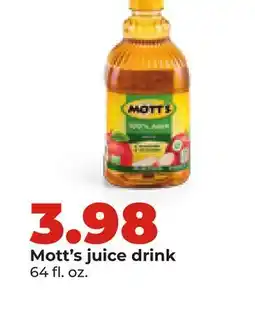 Hy-Vee Mott's juice drink offer