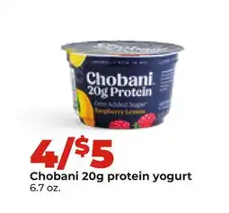 Hy-Vee Chobani 20g protein yogurt offer