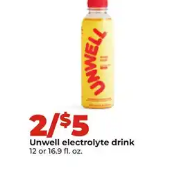Hy-Vee Unwell electrolyte drink offer