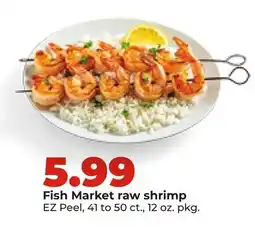 Hy-Vee Fish Market raw shrimp offer