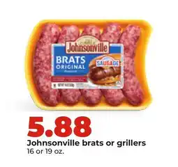 Hy-Vee Johnsonville brats or grillers offer