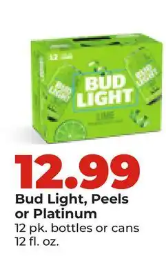 Hy-Vee Bud Light, Peels or Platinum offer