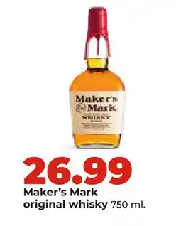 Hy-Vee Maker's Mark original whisky offer