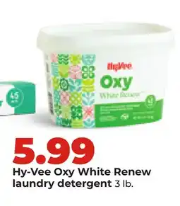 Hy-Vee Hy-Vee Oxy White Renew laundry detergent offer