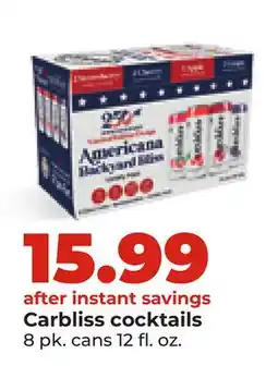 Hy-Vee Carbliss cocktails offer