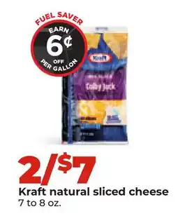 Hy-Vee Kraft natural sliced cheese offer