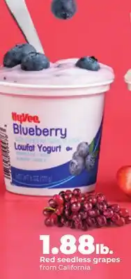 Hy-Vee Red seedless grapes offer