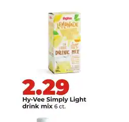 Hy-Vee Hy-Vee Simply Light drink mix offer