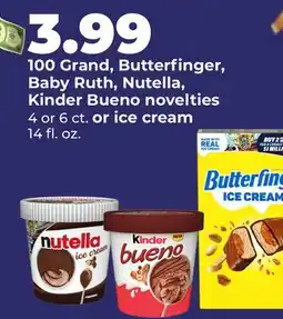 Hy-Vee 100 Grand, Butterfinger, Baby Ruth, Nutella, Kinder Bueno novelties offer