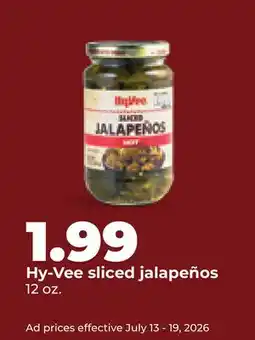 Hy-Vee Hy-Vee sliced jalapeños offer