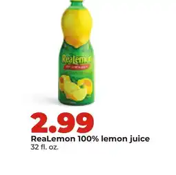 Hy-Vee ReaLemon 100% lemon juice offer