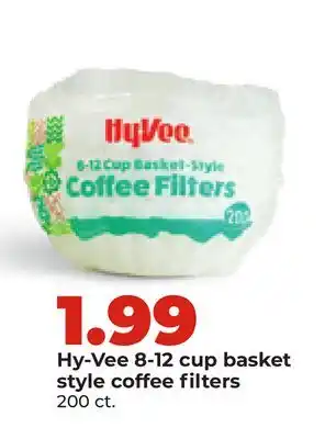 Hy-Vee Hy-Vee 8-12 cup basket style coffee filters offer