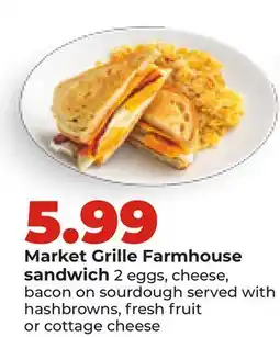 Hy-Vee Market Grille Farmhouse sandwich offer