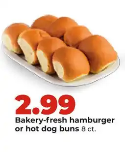 Hy-Vee Bakery-fresh hamburger or hot dog buns offer
