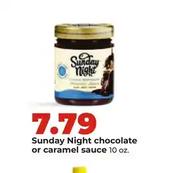 Hy-Vee Sunday Night chocolate or caramel sauce offer