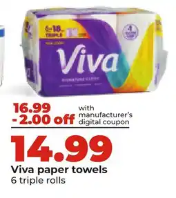 Hy-Vee Viva paper towels offer