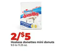 Hy-Vee Hostess donettes mini donuts offer