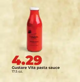Hy-Vee Gustare Vita pasta sauce offer