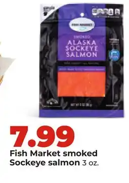 Hy-Vee Fish Market smoked Sockeye salmon offer