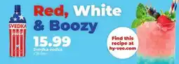 Hy-Vee Svedka vodka offer