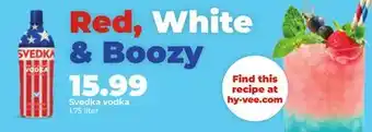 Hy-Vee Svedka vodka offer