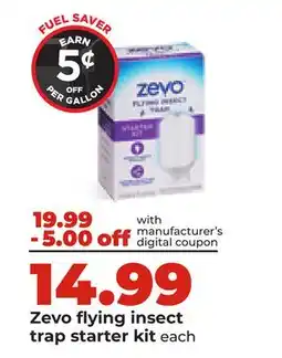 Hy-Vee Zevo flying insect trap starter kit offer