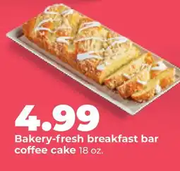 Hy-Vee Bakery-fresh breakfast bar coffee cake offer