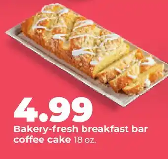 Hy-Vee Bakery-fresh breakfast bar coffee cake offer