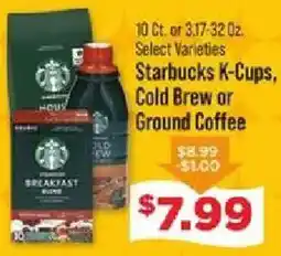 IGA Starbucks K-Cups Cold Brew or Ground Coffee offer