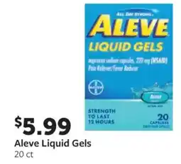 Fareway Aleve liquid gels 20 ct offer